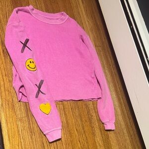 Denny’s Sweatshirt with Smiley and Heart
